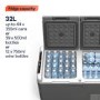 electriQ 32 Litre Portable Compressor Camping Fridge Freezer