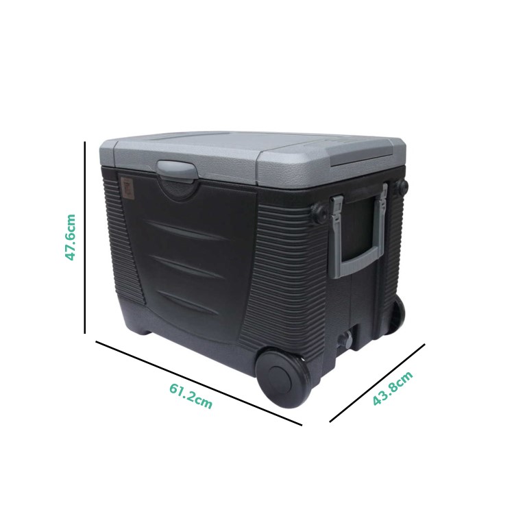 Refurbished electriQ eiQ45LCOOLBOXVE 45 Litre Portable Cooler Box Black
