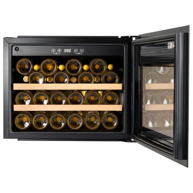 Refurbished electriQ eiQ45WINEBG In Column 28 Bottle  Wine Cooler Black