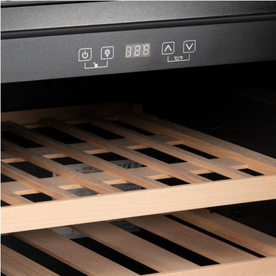 Refurbished electriQ eiQ45WINEBG In Column 28 Bottle  Wine Cooler Black