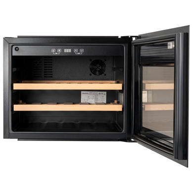 Refurbished electriQ eiQ45WINEBG In Column 28 Bottle  Wine Cooler Black