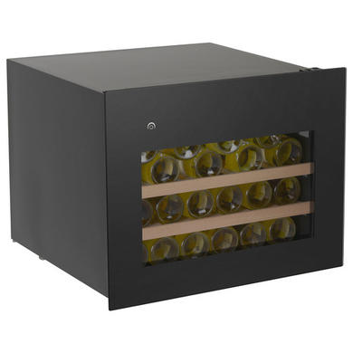 Refurbished electriQ eiQ45WINEBG In Column 28 Bottle  Wine Cooler Black