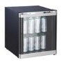 electriQ 48 Litre Drinks Fridge - Black with Chrome Strips