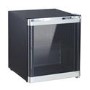 electriQ 48 Litre Drinks Fridge - Black with Chrome Strips