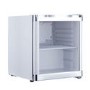 electriQ 48 Litre Drinks Fridge - White with Chrome Strips