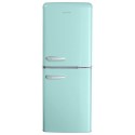 eiQ50132RETROBTNF electriQ 153 Litre 60/40 Retro Freestanding Fridge Freezer - Blue Total No Frost