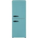 eiQ50132RETROBTNF electriQ 153 Litre 50/50 Retro Freestanding Fridge Freezer - Blue Total No Frost