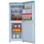 GRADE A1 - electriQ 153 Litre 60/40 Retro Freestanding Fridge Freezer - Blue Total No Frost