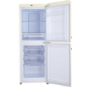 Refurbished electriQ eiQ50132RETROCTNF Freestanding 153 Litre 60/40 Retro Frost Free Fridge Freezer Cream 