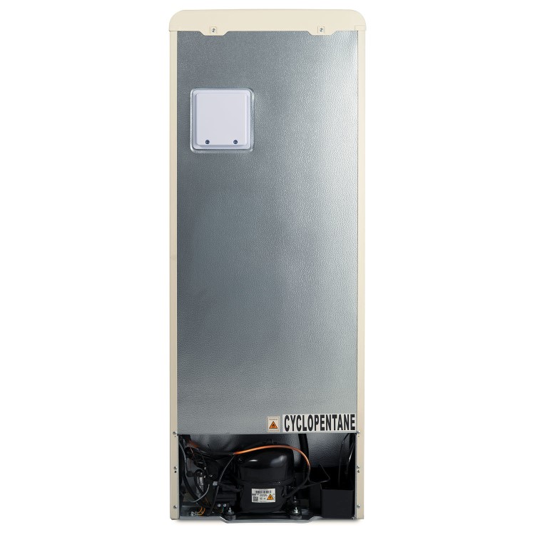 Refurbished electriQ eiQ50132RETROCTNF Freestanding 153 Litre 60/40 Retro Frost Free Fridge Freezer Cream