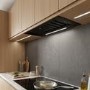 electriQ 52cm Canopy Cooker Hood - Black