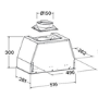 electriQ 52cm Canopy Cooker Hood - Black