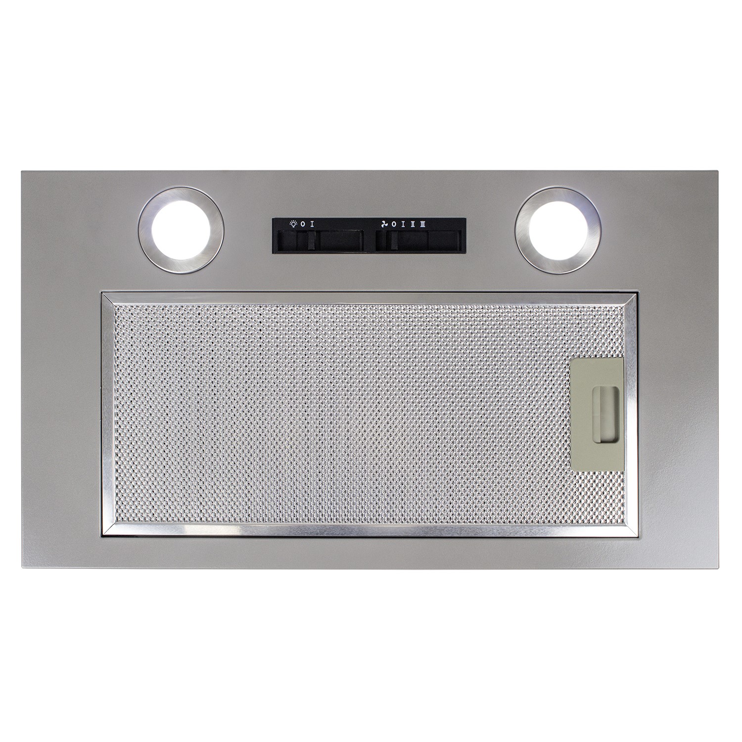 52cm Canopy Cooker Hood Built in Kitchen Extractor Fan in Silver