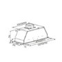 Refurbished electriQ eiQ52CANOPY 52cm Canopy Cooker Hood Kitchen Extractor Fan in Silver