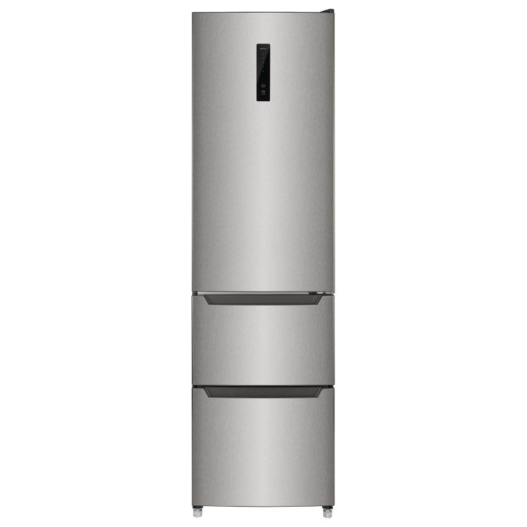 electriQ 282 Litre Fridge Freezer - Total No Frost in Stainless Steel