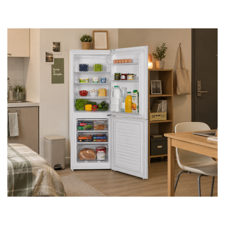 electriQ 207 Litre 60/40 Freestanding Fridge Freezer - White