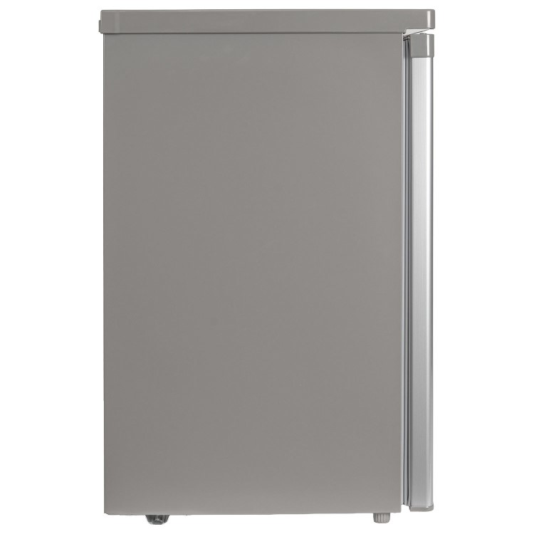 GRADE A1 - electriQ 91 Litre Freestanding Under Counter Freezer - Silver