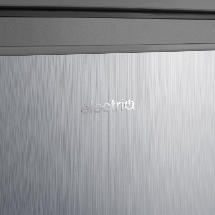 GRADE A1 - electriQ 91 Litre Freestanding Under Counter Freezer - Silver