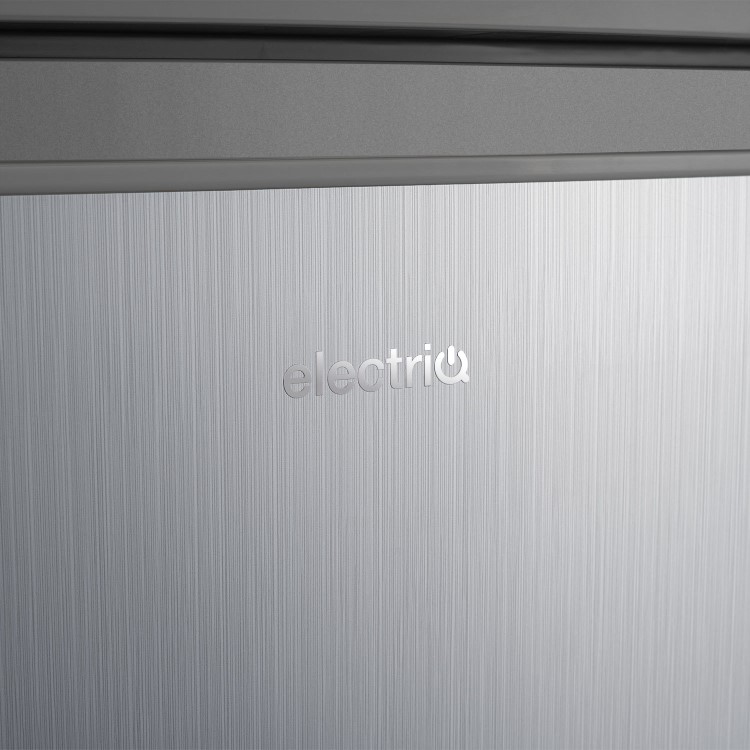GRADE A1 - electriQ 91 Litre Freestanding Under Counter Freezer - Silver