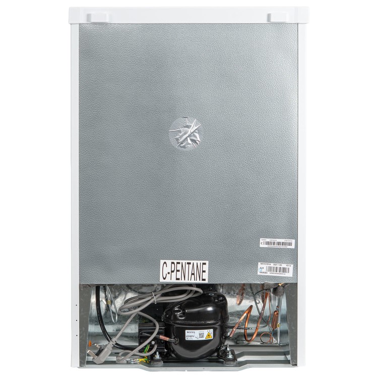 GRADE A1 - electriQ 91 Litre Freestanding Under Counter Freezer - White