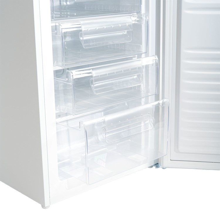 GRADE A1 - electriQ 91 Litre Freestanding Under Counter Freezer - White