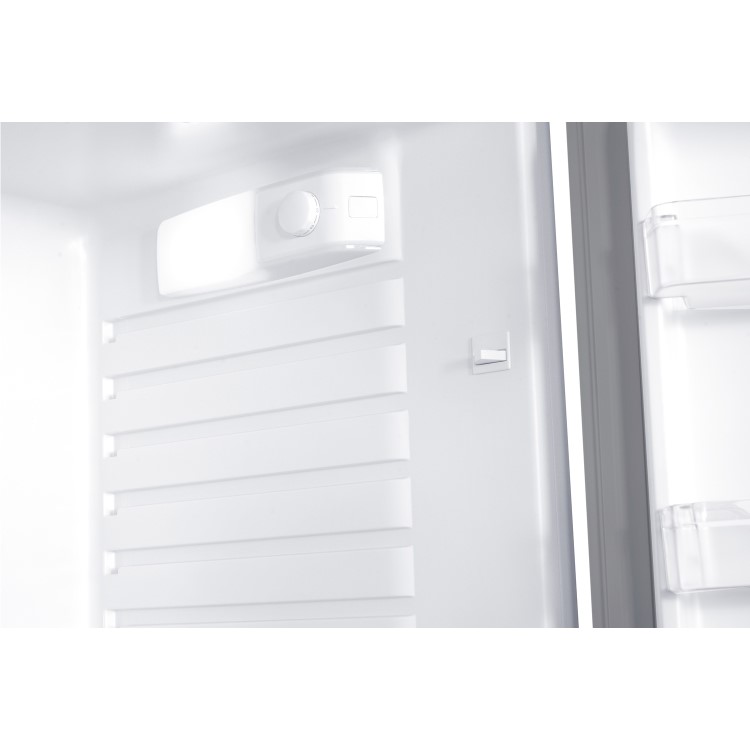 GRADE A1 - electriQ 127 Litre Freestanding Under Counter Larder Fridge - Silver