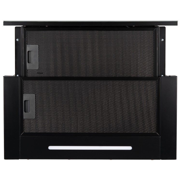 Refurbished electriQ eiQ60CANTABL 60cm Telescopic Cooker Hood with Auto Opening Black