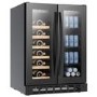 Refurbished electriQ eiQ60DDWINEBG Dual Zone Wine and Drinks Cooler Black Glass