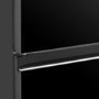 Refurbished electriQ eiQ60FDFF Freestanding 320 Litre Frost Free American Fridge Freezer Black Glass
