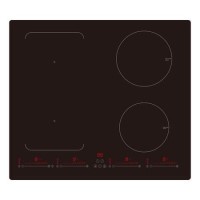electriQ 60cm Induction Hob with Flex Zone - Black
