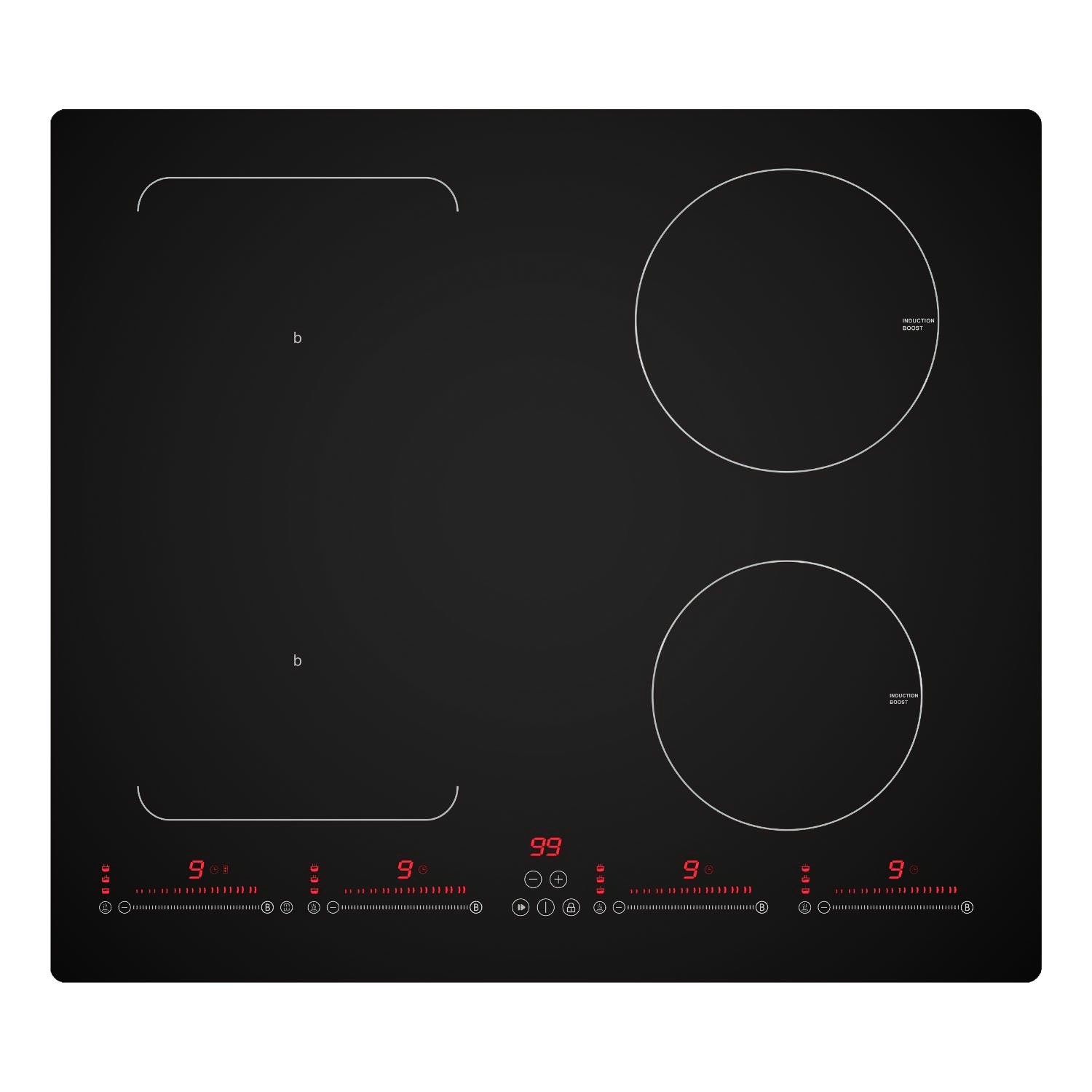 60cm Induction Hob Flex Zone