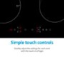 electriQ 60cm 4 Zone Induction Hob with Bridge Zone