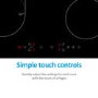electriQ 60cm 4 Zone Induction Hob with Bridge Zone