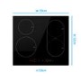 electriQ 60cm 4 Zone Induction Hob with Bridge Zone