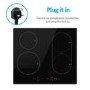 electriQ 60cm 4 Zone Induction Hob with Bridge Zone
