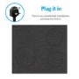 electriQ 60cm 4 Zone Plug In Induction Hob - Grey Painted
