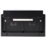 Refurbished electriQ eiQ60INTOUCHBL 60cm Integrated Cooker Hood with Gesture Control Black