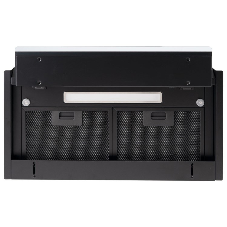 Refurbished electriQ eiQ60INTOUCHBL 60cm Integrated Cooker Hood with Gesture Control Black