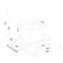Refurbished electriQ eiQ60INTOUCHBL 60cm Integrated Cooker Hood with Gesture Control Black