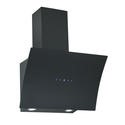 electriQ 60cm Curved Angled Hood with Touch Control - Black