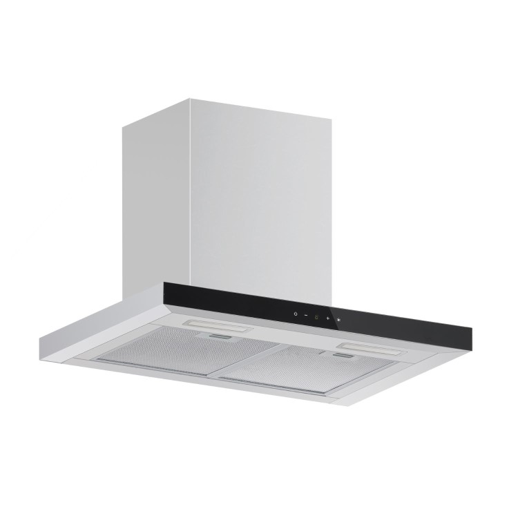 electriQ 60cm Slimline Chimney Cooker Hood - Stainless Steel