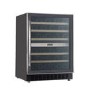 Refurbished electriQ eiQ60WINESS 46 Bottle Full Range Dual Zone Wine Cooler Stainless Steel