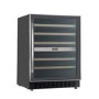 Refurbished electriQ eiQ60WINESS 46 Bottle Full Range Dual Zone Wine Cooler Stainless Steel