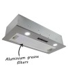 GRADE A1 - electriQ 70cm Canopy Cooker Hood Kitchen Extractor Fan in Silver - 5 Year warranty