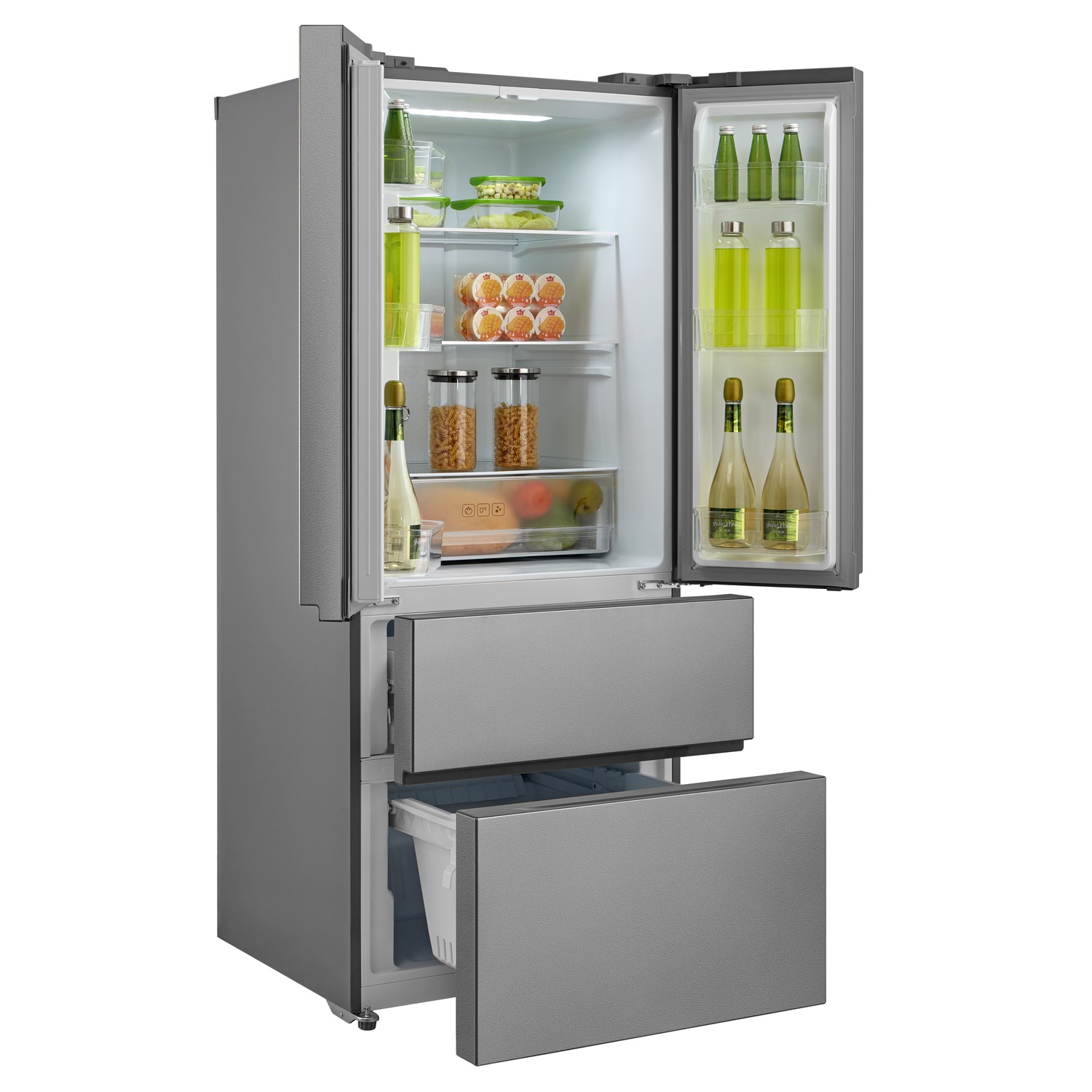 electriQ 70cm French Door Fridge Freezer in Stainless Steel eiQ70FDFF