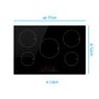 Refurbished electriQ eiQ77IND 77cm 5 Zone Induction Hob Black