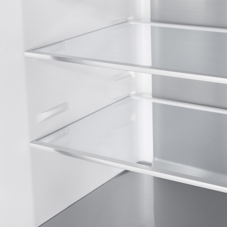 electriQ 466 Litre Four Door American Fridge Freezer - Stainless Steel