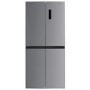 electriQ 466 Litre Four Door American Fridge Freezer - Stainless Steel