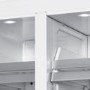 electriQ 466 Litre Four Door American Fridge Freezer - Stainless Steel
