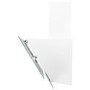electriQ 80cm Angled Cooker Hood - White Glass 